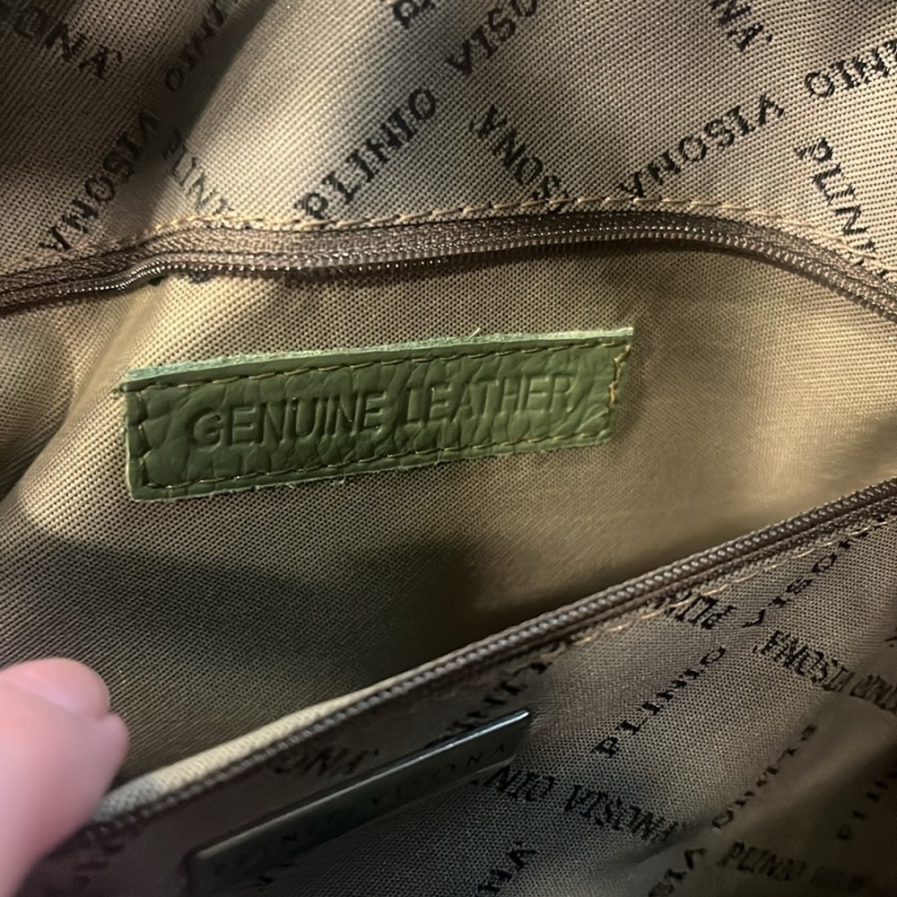 Plinio Visona Olive Green Hobo Bag - Picture 10 of 10